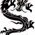 Amazing black chinese dragon tattoo design by Pjhiggins1965