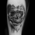Tatuagem de caveira incrível por Niki Norberg