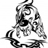 Amazing tribal-style bull tattoo design