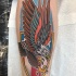 American eagle tattoo on leg