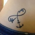 Tatuaje  de ancla con vida y amor