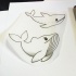 Animated outline whales tattoo design