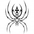 Attractive tribal long-legged spider tattoo design
