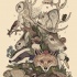 Awesome colorful forest animal pile tattoo design