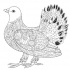 Awesome folk-ornamented dove tattoo design