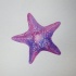 Awesome purple starfish tattoo design