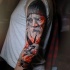 Awesome realistyc sailor tattoo on arm