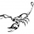 Awesome tribal crawling scorpion tattoo design