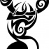 Beautiful tribal curled scorpion tattoo design