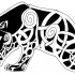 Black celtic bear tattoo design by Ilias