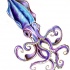 Blue-and-purple water animal tattoo design by Angelazilla