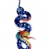 Blue snake with red belly tattoo design