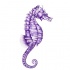 Bonny violet seahorse tattoo design