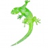 Bright green lizard with white pattern tattoo design