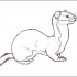 Charming outline rodent tattoo design