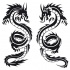 Classis black tribal dragon tattoo designs