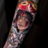 Cool Princess Mononoke tattoo on arm