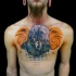 Cool abstract tattoo on chest