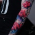 Cool colorfull flowers tattoo on arm