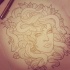 Cool new school outline medusa gorgona head tattoo design