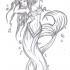 Cool pencilwork mermaid tattoo design