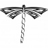 Cool tribal dragonfly tattoo design