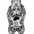 Cool tribal kodiak bear tattoo design
