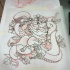 Crazy cobra snake killing fat rat tattoo design