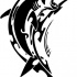 Cryint tribal shark tattoo design