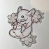 Cute little mouse and cherry blossom tattoo design