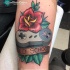 Cute old school joystick tattoo