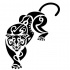 Cute tribal panther tattoo design