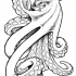 Dangerous mad-eyed octopus tattoo design