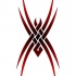 Dark red tribal celtic spider tattoo design by Gekko Design