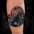 Darth vader helmet star wars theme tattoo
