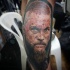 Detalhada tatuagem viking colorido