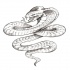 Elegant cobra snake tattoo design