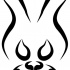 Evil rabbit face tattoo design by Snakkar