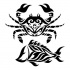 Fantastic tribal crab and fish tatto design by Micma