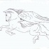 Belas lineart voando pegasus tatuagem desenho por Kaylaluvsyou