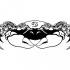 Flash black tribal zodiac crab tattoo design by Gifhaas