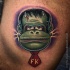FrankenKong cartoon style tattoo