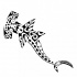 Free black polynesian hummer shark tattoo design
