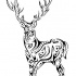 Full-size tribal deer tattoo design