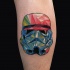 Geometric stormtrooper fun tattoo
