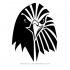 Good black vector eagle head tattoo design
