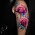 Great poppy flower tattoos on shoulder