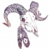 Great ram skull with feathers tattoo design
