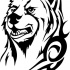 Great tribal bear portrait tattoo design
