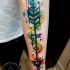 Great watercolor tattoo on forearm